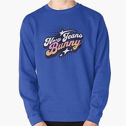 New Jeans Newjeans bunny typography text tokki kpop - Morcaworks Pullover Sweatshirt