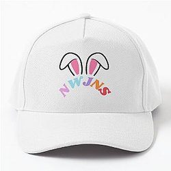 NewJeans Bunny Ears, New Jeans Logo and Mascot Bunny, Kpop NWJNS Merch, Ditto Baseball Cap