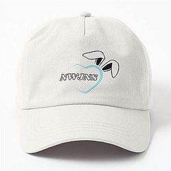 NewJeans Heart Bunny, New Jeans Logo and Mascot Bunny, Kpop NWJNS Merch, Ditto Dad Hat