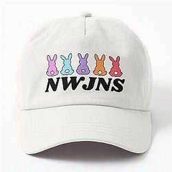 NewJeans Bunnies, New Jeans Logo and Mascot Bunny, Kpop NWJNS Merch, Ditto Dad Hat