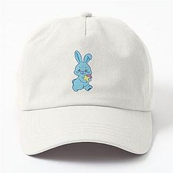 NewJeans Winter Star Bunny in Blue Dad Hat