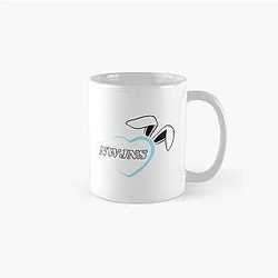 NewJeans Heart Bunny, New Jeans Logo and Mascot Bunny, Kpop NWJNS Merch, Ditto Classic Mug