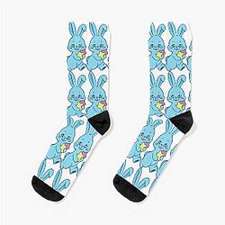 NewJeans Winter Star Bunny in Blue Socks