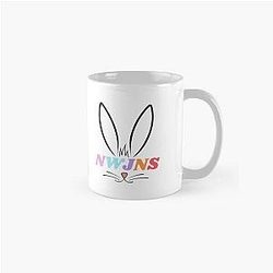 NewJeans K-Pop Group, New Jeans Logo and Mascot Bunny, Kpop NWJNS Merch, Ditto Classic Mug