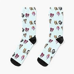 NewJeans Powerpuff Girls Sticker Pack Socks