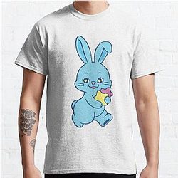NewJeans Winter Star Bunny in Blue Classic T-Shirt