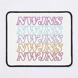 NewJeans NWJNS, New Jeans Logo and Mascot Bunny, Kpop NWJNS Merch, Ditto Mouse Pad
