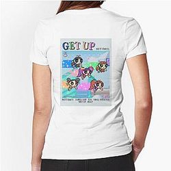 NEWJEANS GET UP TRACKLIST Fitted T-Shirt