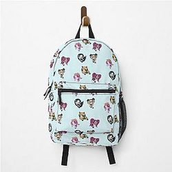 NewJeans Powerpuff meninas círculo mochila