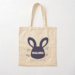 NewJeans Bunny 로고 면 끈 부대