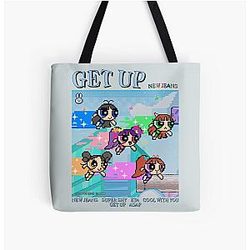 GET UP NewJeans All Over Print Tote Bag