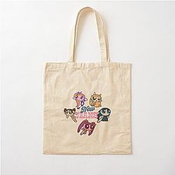 NewJeans Powerpuff meisjes katoen tote tas