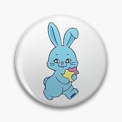 NewJeans Winter Star Bunny in Blue Pin