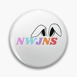 NewJeans Bunny Ears, New Jeans Logo en Mascotte Bunny, Kpop NWJNS Merch, Ditto Pin
