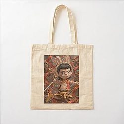 Ne Zha Cotton Tote Bag