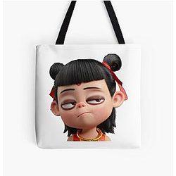 Ne Zha Face All Over Print Tote Bag