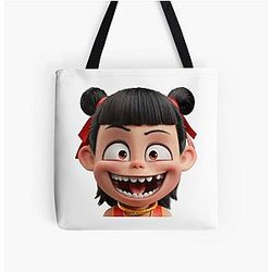 Crazy Ne Zha All Over Print Tote Bag