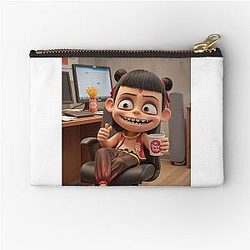 What is Ne Zha eating  Zipper Pouch
