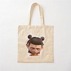 Grumpy Nezha Cartoon Cotton Tote Bag