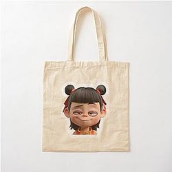Confident Ne Zha Sneak Look Cotton Tote Bag
