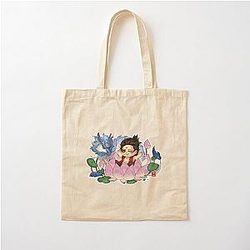Ne Zha Chibi Cotton Tote Bag