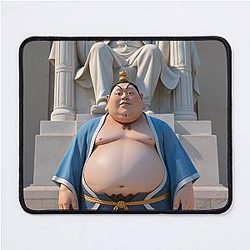 Ne Zha 2 Taiyi Zhenren takes a photo in front of the Lincoln statue in United States Mouse Pad