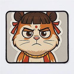 Grumpy Nezha Guinea Pig Mouse Pad