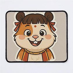 Happy Nezha Guinea Pig Mouse Pad