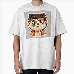 Grumpy Nezha Guinea Pig Oversized T-Shirt