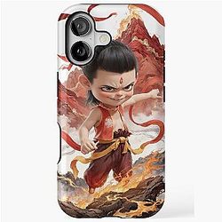 Ne Zha ink painting iPhone case