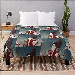 Ne Zha X Wang Yibo Crossover Throw Blanket