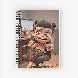 What is Ne Zha eating Spiral Notebook