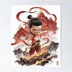 Ne Zha ink painting