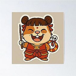 Ne Zha Guinea Pig has a Magic Poster