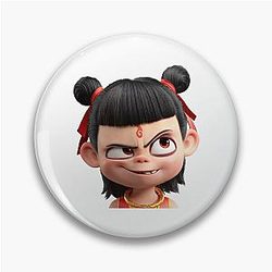 Scheming Nezha Evil Pin