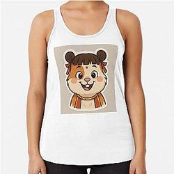 Happy Nezha Guinea Pig Racerback Tank Top