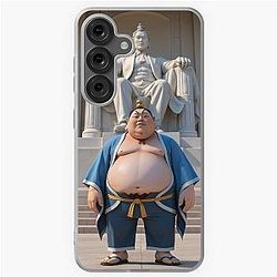 Ne Zha 2, Taiyi Zhenren takes a photo in front of the Lincoln statue in United States Samsung Galaxy Case