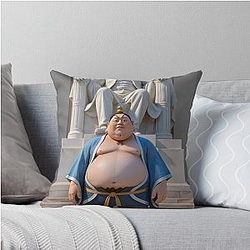 Ne Zha 2, Taiyi Zhenren takes a photo in front of the Lincoln statue in the United States Throw Pillow