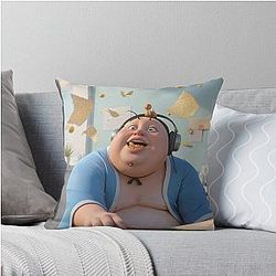 Ne Zha 2, Taiyi Zhenren is writing code in front of computer Throw Pillow