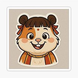 Happy Nezha Guinea Pig Sticker