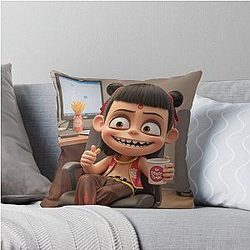 What is Ne Zha eating Throw Pillow