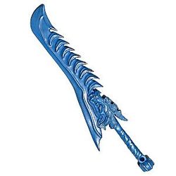 Halloween Prop Cosplay Sword for Ne Zha 2 Ao Guang Weapon, 34" Ao Guang Sword with Dragon Teeth Knife Birthday Gift