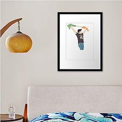 Niall Ireland Flag Irish Pride Sketch Framed print Premium Merch Store