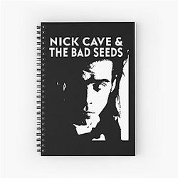 Nick Cave And The Bad Seeds Retro Vintage Concert Tour Spiral Notebook
