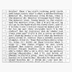 nicki minaj monster lyrics graphic barb Jigsaw Puzzle RB2811