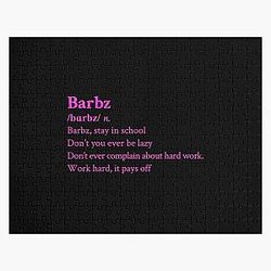 Nicki Minaj Barbz Aesthetic Quote Black Jigsaw Puzzle RB2811