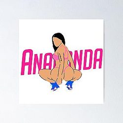 Anaconda Nicki Minaj (With Title) Poster RB2811