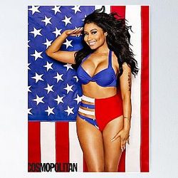 Nicki Minaj American Flag Magazine Poster Poster RB2811