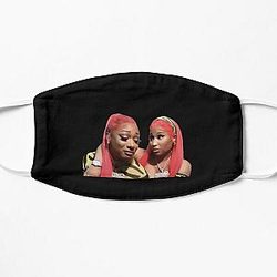 Graphic design of Nicki Minaj and MeganThee Stallion Flat Mask RB2811