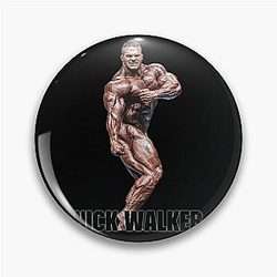 Nick Walker Triceps Pose Bodybuilder Color Sticker Pin